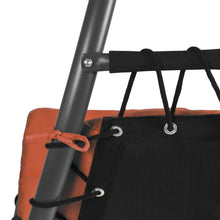 Load image into Gallery viewer, Orange-Red Single Person Sturdy Modern Chaise Lounger Hammock Chair Porch Swing