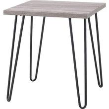 Load image into Gallery viewer, Modern Classic Vintage Style End Table with Wood Top and Metal Legs