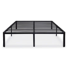 Load image into Gallery viewer, Twin size Modern Round Edge Black Metal Platform Bed Frame