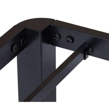 Load image into Gallery viewer, Twin size Modern Round Edge Black Metal Platform Bed Frame