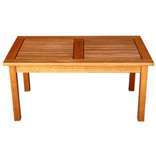 Load image into Gallery viewer, Outdoor Indoor Solid Wood Patio Coffee Table in Natural Finish