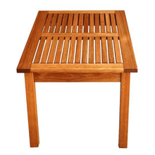 Load image into Gallery viewer, Outdoor Indoor Solid Wood Patio Coffee Table in Natural Finish