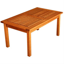 Load image into Gallery viewer, Outdoor Indoor Solid Wood Patio Coffee Table in Natural Finish