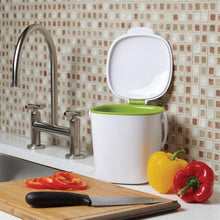 Load image into Gallery viewer, Good Grips White Compost Bin with Smooth Green Interior