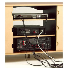 Load image into Gallery viewer, 60-inch Plasma TV Stand with Media Storage in Black Finish