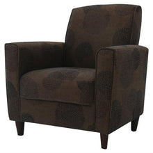 Load image into Gallery viewer, Modern Brown Flared Arm Chair in Premium Upholstery Grade Fabric