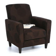 Load image into Gallery viewer, Modern Brown Flared Arm Chair in Premium Upholstery Grade Fabric
