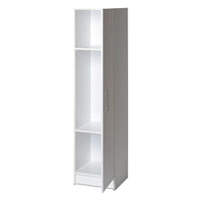 Load image into Gallery viewer, White Tall Storage Cabinet for Brooms and Mops