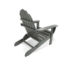 Load image into Gallery viewer, Outdoor All-Weather Folding Adirondack Chair in Gray Wood Finish - Made in USA