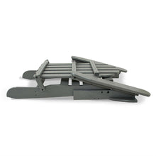 Load image into Gallery viewer, Outdoor All-Weather Folding Adirondack Chair in Gray Wood Finish - Made in USA