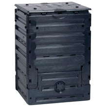 Load image into Gallery viewer, UV-Resistant Black Recycled Plastic Compost Bin with Lid - 79 Gallon