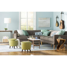 Load image into Gallery viewer, Modern Wood Coffee Table with Faux Marble Top