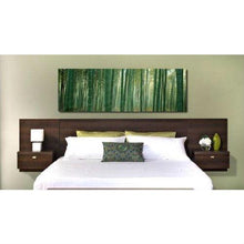 Load image into Gallery viewer, King size Floating Headboard with Nightstands in Espresso