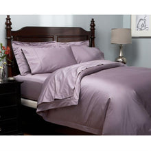Load image into Gallery viewer, CAL King 400 Thread Count Cotton Sheet Set in Plum Purple
