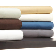 Load image into Gallery viewer, Queen 100-Percent Cotton Flannel Sheet Set in Brown Italian Roast