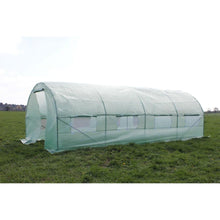 Load image into Gallery viewer, Large 10 x 20 Ft Greenhouse Kit with Steel Frame and UV Protected Transparent Cover
