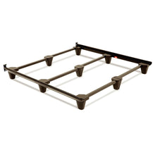 Load image into Gallery viewer, Heavy Duty Metal Bed Frame in Mahogany Finish Adjusts to Size Full Queen King and California King