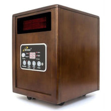 Load image into Gallery viewer, Infrared Space Heater 1500W with Remote w- Dark Walnut Wood Cabinet
