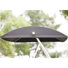 Load image into Gallery viewer, Durable Steel Frame 3-Seat Sling Canopy Swing in Grey for Outdoor Patio Porch