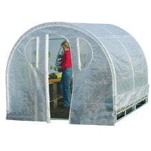 Load image into Gallery viewer, Polytunnel Hoop House Style Greenhouse (8' x 8')