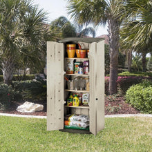 Load image into Gallery viewer, Heavy Duty Vertical Outdoor Cabinet Weather Resistant Storage Shed