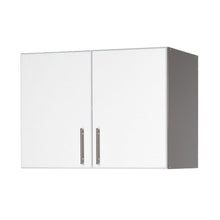 Load image into Gallery viewer, White Wall Cabinet with 2 Doors and Adjustable Shelf