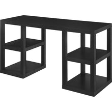 Load image into Gallery viewer, Modern Home Office Computer Desk in Black Oak Wood Finish
