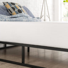 Load image into Gallery viewer, Queen size Modern 10-inch Low Profile Metal Platform Bed Frame with Wood Slats