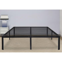 Load image into Gallery viewer, Queen size Modern Round Edge Black Metal Platform Bed Frame