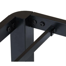 Load image into Gallery viewer, Queen size Modern Round Edge Black Metal Platform Bed Frame