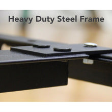 Load image into Gallery viewer, Queen size Heavy Duty 7-Leg Metal Bed Frame with Locking Rug Roller Casters Wheels