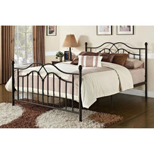 Load image into Gallery viewer, Queen size Brushed Bronze Metal Bed with Headboard and Footboard
