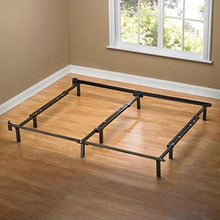 Load image into Gallery viewer, Queen size 9-Leg Metal Bed Frame with Headboard Brackets and Center Support