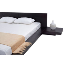 Load image into Gallery viewer, Queen Modern Platform Bed w- Headboard and 2 Nightstands in Espresso