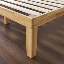 Load image into Gallery viewer, Queen size Solid Wood Platform Bed Frame in Natural Finish