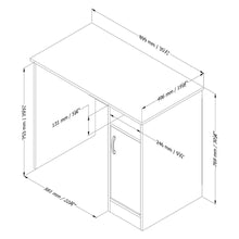 Load image into Gallery viewer, Compact Computer Desk in Royal Cherry Finish