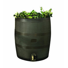 Load image into Gallery viewer, Round Rain Barrel with Built in Planter - 35 Gallon Capacity
