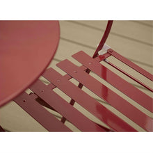 Load image into Gallery viewer, Red 3-Piece Folding Outdoor Patio Furniture Bistro-Style Table and Chairs Set
