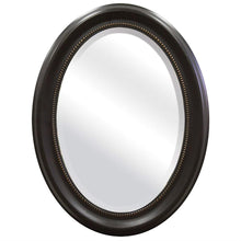 Load image into Gallery viewer, Round Oval Bathroom Wall Mirror with Beveled Edge and Bronze Frame