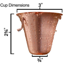 Load image into Gallery viewer, Outdoor Garden Rain Barrel Rain Chain 6-Feet Solid Copper