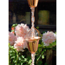 Load image into Gallery viewer, Outdoor Garden Rain Barrel Rain Chain 6-Feet Solid Copper