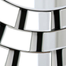 Load image into Gallery viewer, Modern 35.5 inch Round Wall Mirror with Tiered Glass Brick Border