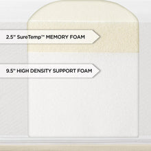 Load image into Gallery viewer, Full size 12-inch Thick Memory Foam Mattress - Made in USA