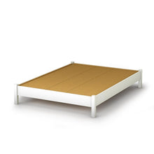 Load image into Gallery viewer, Full size Simple Platform Bed in White Finish - Modern Design