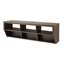 Load image into Gallery viewer, Espresso 58-inch Wide Wall Mounted AV Console TV Stand