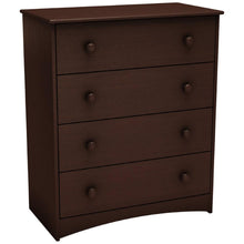 Load image into Gallery viewer, 4 Drawer Child Bedroom Chest in Espresso Finish - Great for Nursery