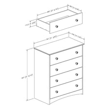 Load image into Gallery viewer, 4 Drawer Child Bedroom Chest in Espresso Finish - Great for Nursery