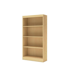 Load image into Gallery viewer, 4-Shelf Bookcase in Natural Maple Finish
