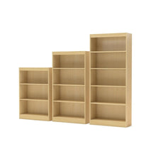 Load image into Gallery viewer, 4-Shelf Bookcase in Natural Maple Finish