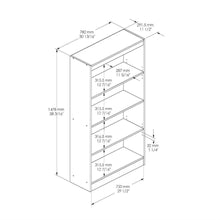 Load image into Gallery viewer, 4-Shelf Bookcase in Natural Maple Finish